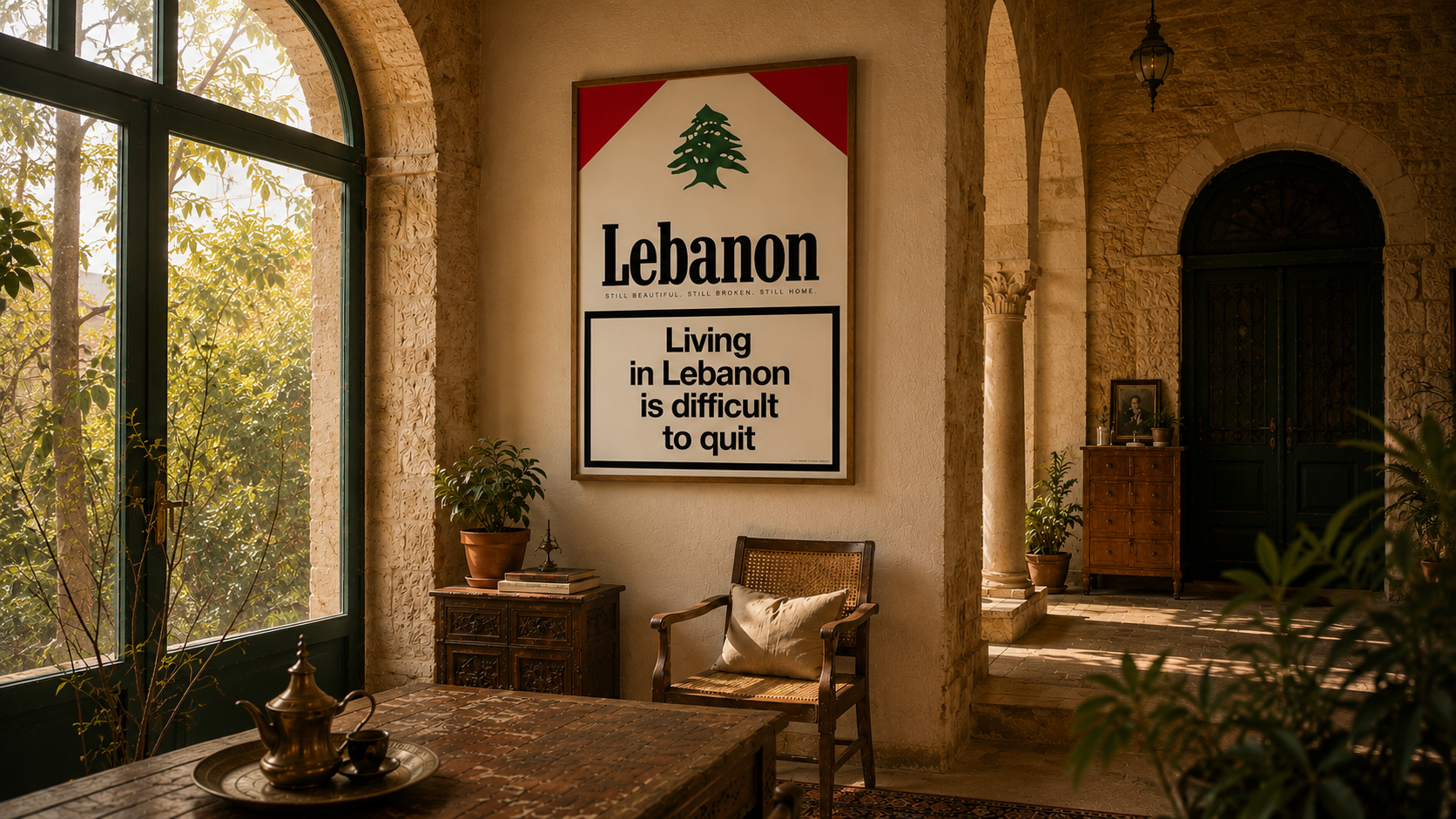 Still Beautiful. Still Broken. — the print series in a Lebanese interior